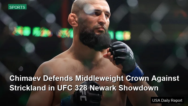 Chimaev Defends Middleweight Crown Against Strickland in UFC 328 Newark Showdown